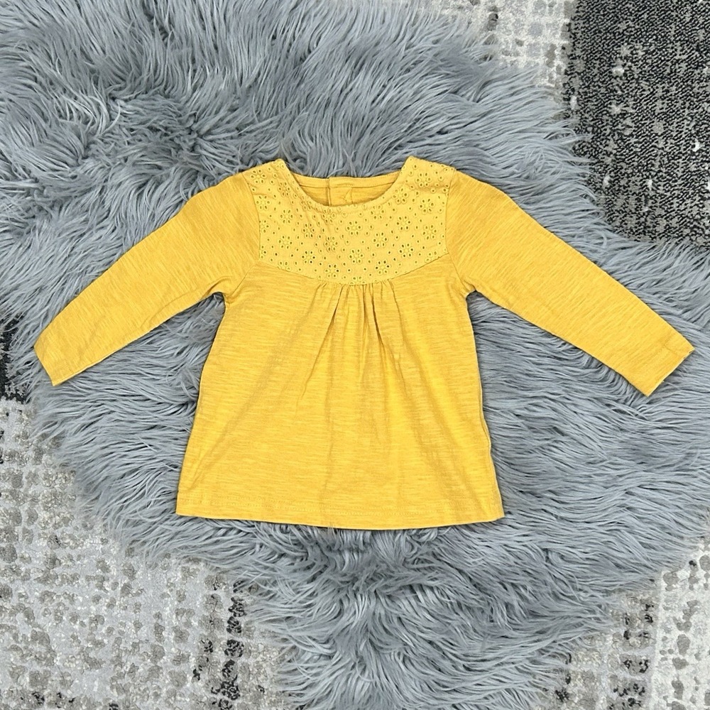 Jojo Maman Bebe Girls Broderie Anglaise‎ Top Size 6-12 Month NWT